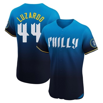 Jesus Luzardo Men's Elite Philadelphia Phillies Blue 2024 City Connect Jersey