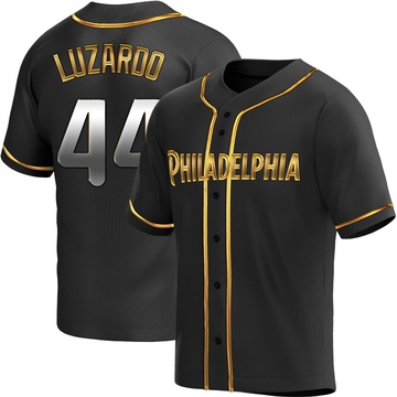 Jesus Luzardo Men's Replica Philadelphia Phillies Black Golden Alternate Jersey