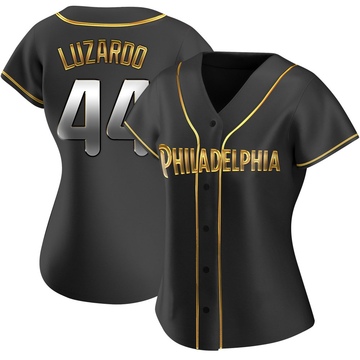 Jesus Luzardo Women's Replica Philadelphia Phillies Black Golden Alternate Jersey