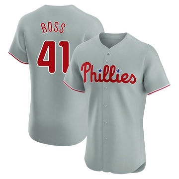 Joe Ross Men's Elite Philadelphia Phillies Gray Road Jersey