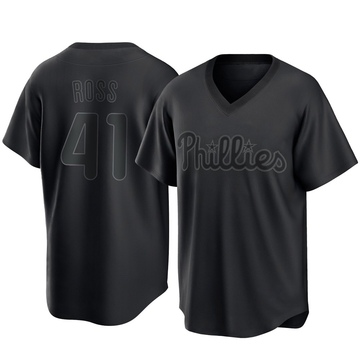 Joe Ross Men's Replica Philadelphia Phillies Black Pitch Fashion Jersey