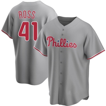 Joe Ross Men's Replica Philadelphia Phillies Gray Road Jersey