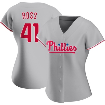 Joe Ross Women's Authentic Philadelphia Phillies Gray Road Jersey