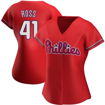 Joe Ross Women's Authentic Philadelphia Phillies Red Alternate Jersey