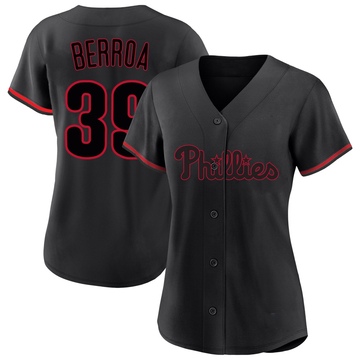 Steward Berroa Women's Replica Philadelphia Phillies Black Fashion Jersey