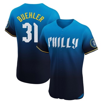 Walker Buehler Men's Elite Philadelphia Phillies Blue 2024 City Connect Jersey
