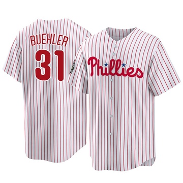 Walker Buehler Men's Replica Philadelphia Phillies White 2022 World Series Home Jersey