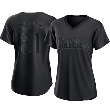 Walker Buehler Women's Authentic Philadelphia Phillies Black Pitch Fashion Jersey