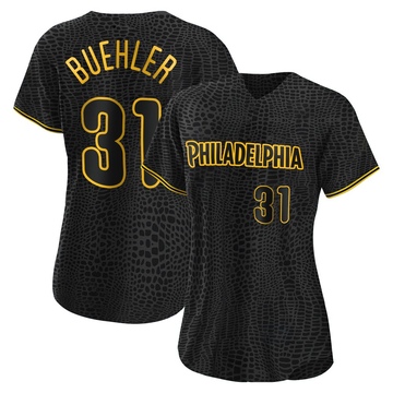 Walker Buehler Women's Authentic Philadelphia Phillies Black Snake Skin City Jersey