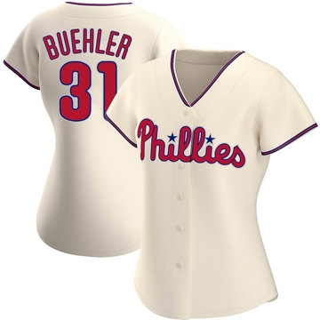 Walker Buehler Women's Replica Philadelphia Phillies Cream Alternate Jersey