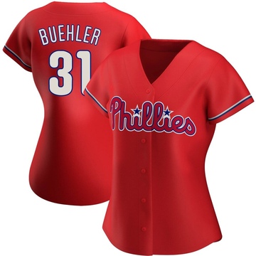 Walker Buehler Women's Replica Philadelphia Phillies Red Alternate Jersey