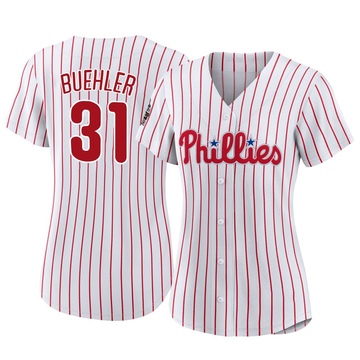 Walker Buehler Women's Replica Philadelphia Phillies White 2022 World Series Home Jersey