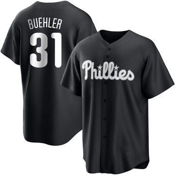 Walker Buehler Youth Replica Philadelphia Phillies Black/White Jersey